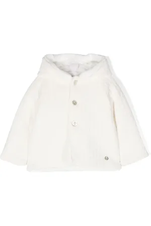 PAZ RODRIGUEZ Logo-charm fleece coat