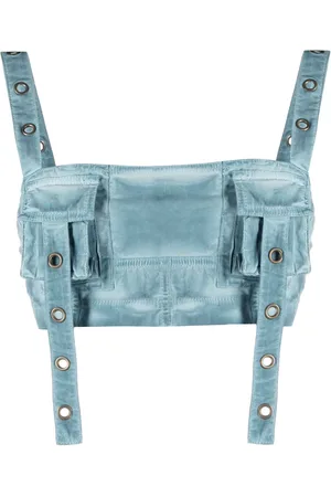 BLUMARINE Eyelet-detail bandeau top