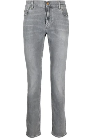 7 for all Mankind Skinny-leg cotton-lend jeans