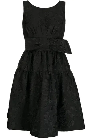 DICE KAYEK Bow-embellished jacquard mini dress