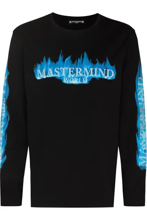 MASTERMIND Flame logo-print long-sleeve T-shirt