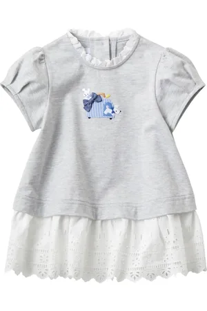 Familiar Lace-trim cotton dress