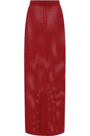 ROSETTA GETTY Mesh midi skirt