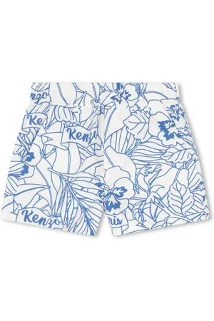 Kenzo Floral-print cotton shorts