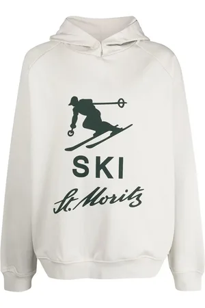 Bally Ski graphic-print cotton hoodie
