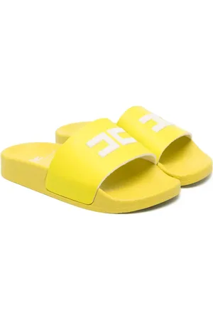 Elisabetta Franchi Logo-embossed flat slides