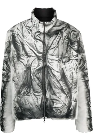 Y / PROJECT Compact-print high-neck jacket