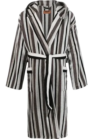 Missoni Striped belted hooded bathrobe