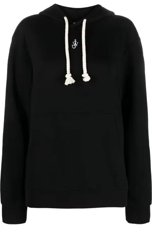 J.W.Anderson Logo-embroidered cotton blend hoodie