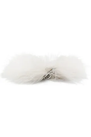 BLUMARINE Feather-embellished monogram-detail bracelet