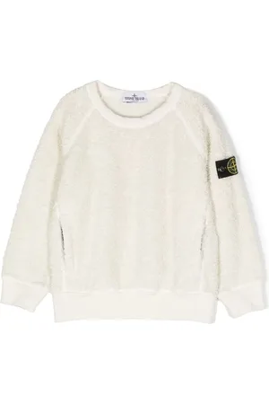 Stone Island Compass-patch fleece sweatshirt