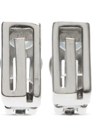 Givenchy 1990-2000s logo clip-on earrings