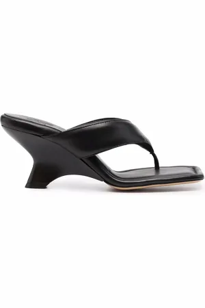 Gia Borghini Padded leather heeled sandals