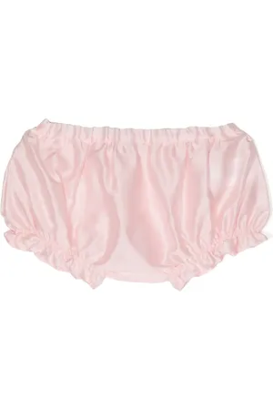 Simonetta Ruffled satin bloomers