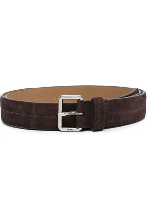 Prada Engraved-buckel detail belt