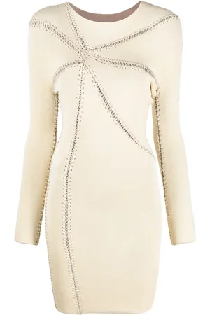 Isa Boulder Starfish whipstitch-detail midi dress