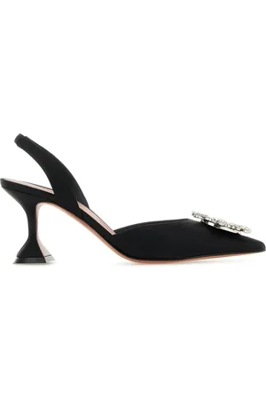 Amina Muaddi 70mm Begum slingback pumps