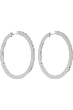 Cadar 18kt white gold hoop earrings