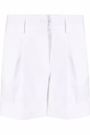 P.A.R.O.S.H. Turn-up hem cotton shorts
