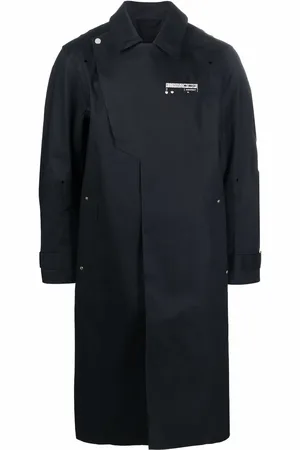 A-cold-wall* Logo-badge longline trench coat