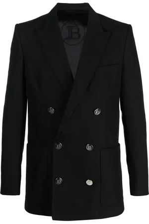 Balmain Double-breasted cotton blazer