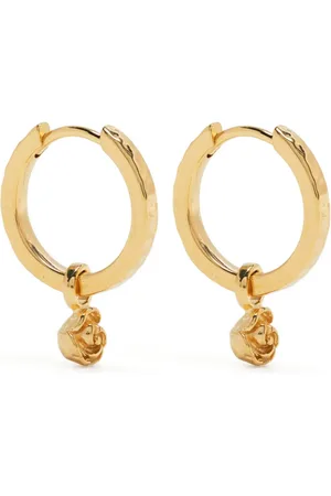 Dower and Hall Wild Rose huggie hoop earring