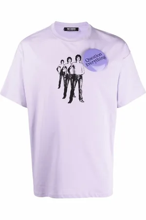 RAF SIMONS Question Everything badge-detail T-shirt