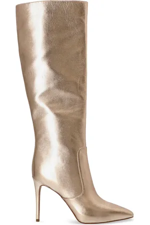 Michael Kors Rue 100mm metallic knee-high boots