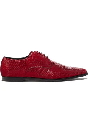 Dolce & Gabbana Textured varnished Derby shoes
