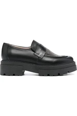 Fabiana Filippi Bead-embellished slip-on loafers