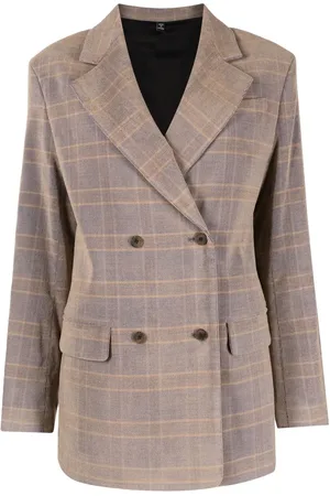 Alexander McQueen Check print blazer
