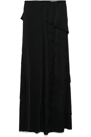 Alberta Ferretti Satin maxi skirt