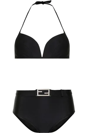 Fendi 2000s FF logo plaque bikini set