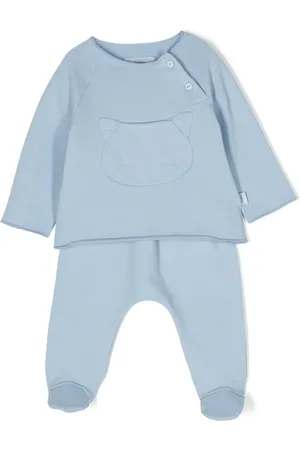 TEDDY & MINOU Long-sleeved cotton trousers set