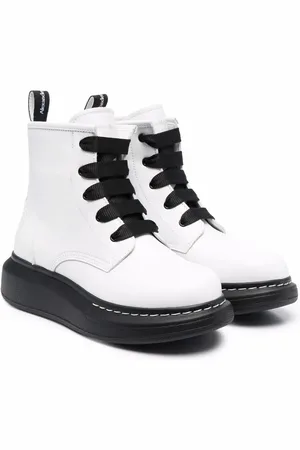 Alexander McQueen Lace-up leather boots