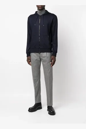 MOORER Jersey-knit hoodie