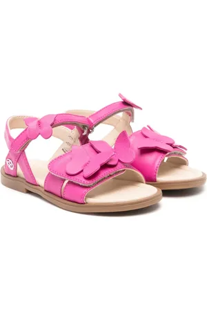 Florens Butterfly-appliqué leather sandals
