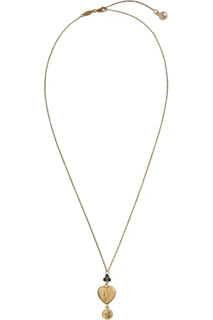 Dolce & Gabbana 18kt yellow sapphire heart pendant necklace