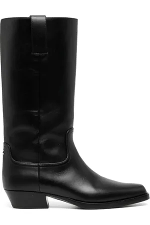 CHANEL CC knee-high cowboy boots
