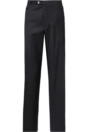 corneliani Patterned-jacquard wool tailored trousers