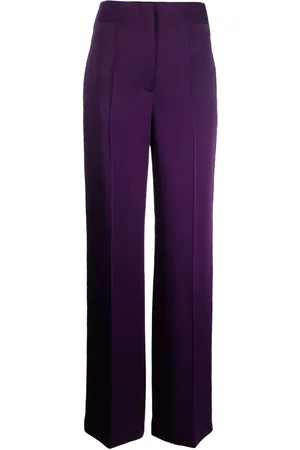 Alberta Ferretti Pleat-detail straight-leg trousers