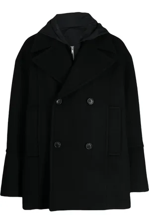 JUUN.J Hooded double-breasted peacoat