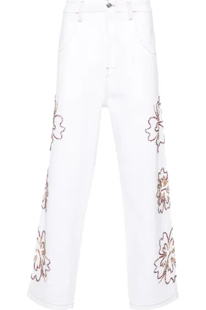 Bluemarble Floral-motifs loose-fit jeans