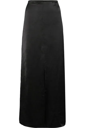IRO Crinkled satin midi skirt