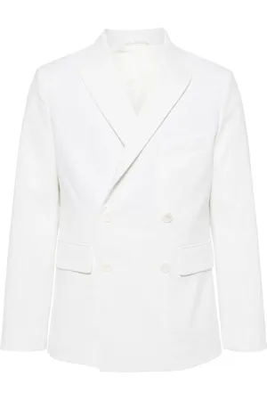 BODE Seersucker double-breasted blazer