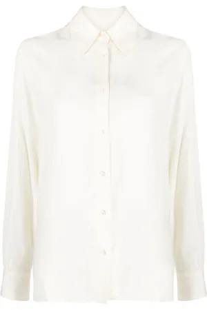 OFFICINE GENERALE Pointed-collar button-up shirt