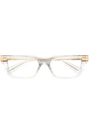 Balmain Square-frame logo-plaque glasses