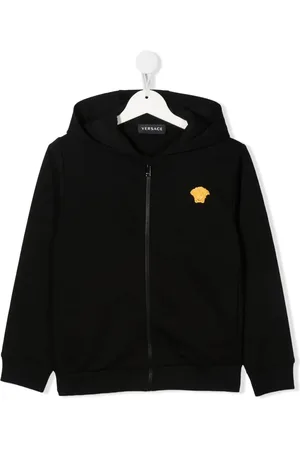 VERSACE Medusa embroidered zip-up hoodie