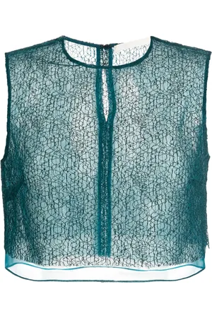 Jason Wu Layered cropped silk blouse