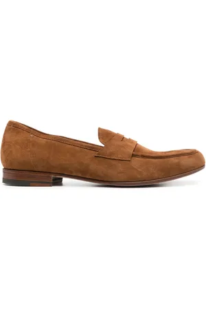 LIDFORT Round-toe suede loafers